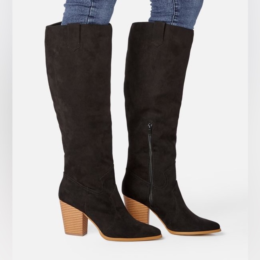 Blach Ropa Western Knee High Boots - JustFab - Size 9.5
